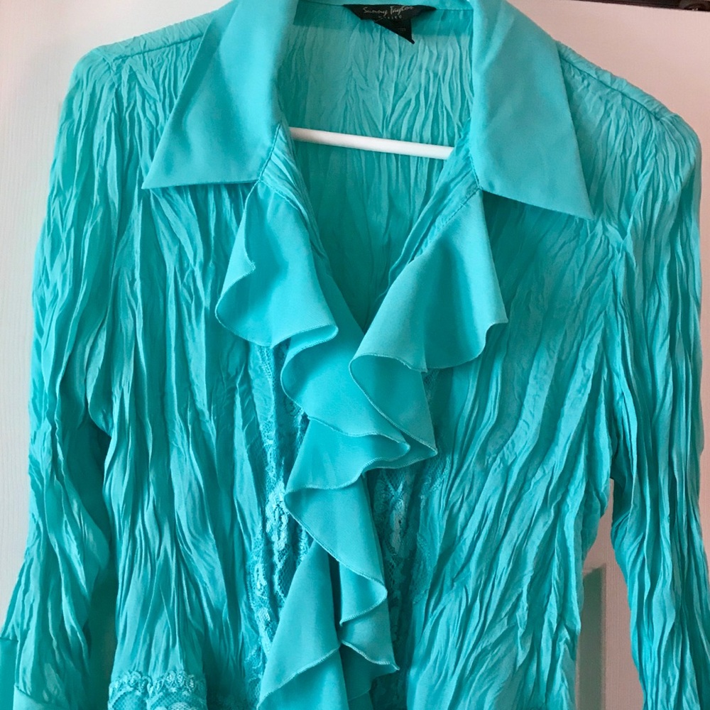 Sunny Taylor Ruffles and Lace Blouse